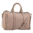 GUCCI Hand Bag Leather 2way Pink Gold 247205 Auth ka5062-1