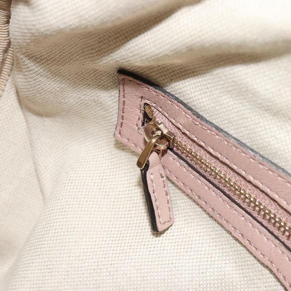 GUCCI Hand Bag Leather 2way Pink Gold 247205 Auth ka5062
