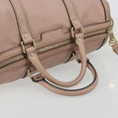 GUCCI Hand Bag Leather 2way Pink Gold 247205 Auth ka5062-7