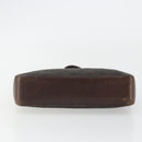 GUCCI GG Canvas Hand Bag Dark Brown Silver 73984 Auth ka5065-9