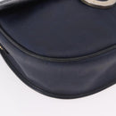 Christian Dior Trotter Canvas Shoulder Bag PVC Navy Gold Auth ka5068-8
