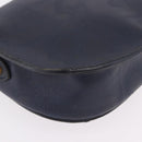 Christian Dior Trotter Canvas Shoulder Bag PVC Navy Gold Auth ka5068-16
