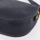 Christian Dior Trotter Canvas Shoulder Bag PVC Navy Gold Auth ka5068-13