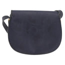Christian Dior Trotter Canvas Shoulder Bag PVC Navy Gold Auth ka5068-2