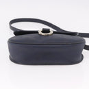 Christian Dior Trotter Canvas Shoulder Bag PVC Navy Gold Auth ka5068-5