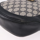 GUCCI GG Supreme Shoulder Bag PVC Navy Gold Auth ka5069-16