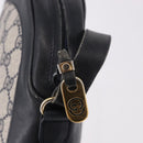 GUCCI GG Supreme Shoulder Bag PVC Navy Gold Auth ka5069-19