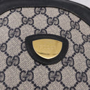 GUCCI GG Supreme Shoulder Bag PVC Navy Gold Auth ka5069-20