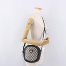 GUCCI GG Supreme Shoulder Bag PVC Navy Gold Auth ka5069-25
