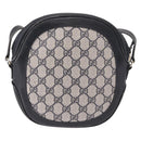 GUCCI GG Supreme Shoulder Bag PVC Navy Gold Auth ka5069-2