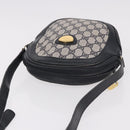 GUCCI GG Supreme Shoulder Bag PVC Navy Gold Auth ka5069-6