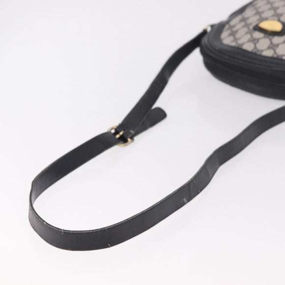 GUCCI GG Supreme Shoulder Bag PVC Navy Gold Auth ka5069