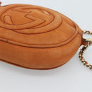 GUCCI Mini Soho Chain Shoulder Bag Leather Brown Gold 353965 Auth ka5070-8