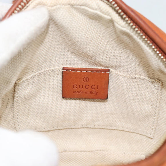 GUCCI Mini Soho Chain Shoulder Bag Leather Brown Gold 353965 Auth ka5070