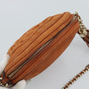 GUCCI Mini Soho Chain Shoulder Bag Leather Brown Gold 353965 Auth ka5070-6