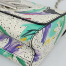 LOUIS VUITTON Twist MM Shoulder Bag Leather White Silver M53857 LV Auth ka5071M-9