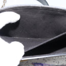 LOUIS VUITTON Twist MM Shoulder Bag Leather White Silver M53857 LV Auth ka5071M-23