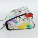 LOUIS VUITTON Twist MM Shoulder Bag Leather White Silver M53857 LV Auth ka5071M-3