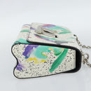 LOUIS VUITTON Twist MM Shoulder Bag Leather White Silver M53857 LV Auth ka5071M-4