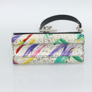 LOUIS VUITTON Twist MM Shoulder Bag Leather White Silver M53857 LV Auth ka5071M-5