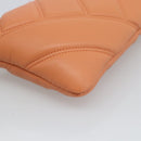 BVLGARI Shoulder Bag Leather Orange Gold Auth ka5074M-15