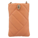 BVLGARI Shoulder Bag Leather Orange Gold Auth ka5074M-13