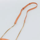 BVLGARI Shoulder Bag Leather Orange Gold Auth ka5074M-8