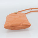 BVLGARI Shoulder Bag Leather Orange Gold Auth ka5074M-5