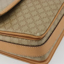 CELINE Macadam Canvas Shoulder Bag PVC Beige Gold Auth ka5075-14