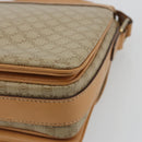 CELINE Macadam Canvas Shoulder Bag PVC Beige Gold Auth ka5075-15