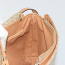 CELINE Macadam Canvas Shoulder Bag PVC Beige Gold Auth ka5075-18