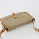 CELINE Macadam Canvas Shoulder Bag PVC Beige Gold Auth ka5075-6