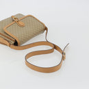 CELINE Macadam Canvas Shoulder Bag PVC Beige Gold Auth ka5075-7