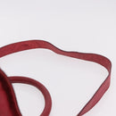GIVENCHY Tote Bag Leather 2way Red Gold Auth ka5076A-10