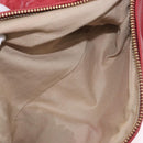 GIVENCHY Tote Bag Leather 2way Red Gold Auth ka5076A-25