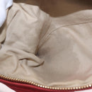 GIVENCHY Tote Bag Leather 2way Red Gold Auth ka5076A-26