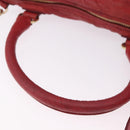 GIVENCHY Tote Bag Leather 2way Red Gold Auth ka5076A-7