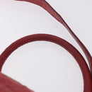 GIVENCHY Tote Bag Leather 2way Red Gold Auth ka5076A-8