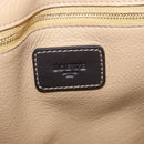 LOEWE Anagram Hand Bag Suede Beige Gold Auth ka5077-21