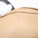 LOEWE Anagram Hand Bag Suede Beige Gold Auth ka5077-11
