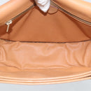 CELINE Macadam Canvas Shoulder Bag PVC Leather Brown Gold Auth ka5079-16