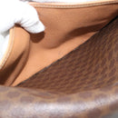 CELINE Macadam Canvas Shoulder Bag PVC Leather Brown Gold Auth ka5079-22