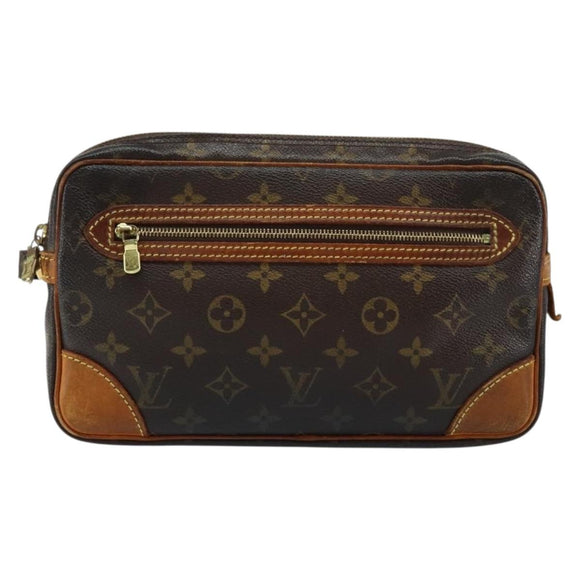 LOUIS VUITTON Monogram Marly Dragonne GM Clutch Bag M51825 LV Auth ka508