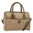 GUCCI Hand Bag Canvas 2way Beige Gold 000 58 0256 Auth ka5082-1