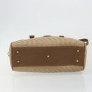 GUCCI Hand Bag Canvas 2way Beige Gold 000 58 0256 Auth ka5082-5