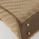 GUCCI Hand Bag Canvas 2way Beige Gold 000 58 0256 Auth ka5082-16