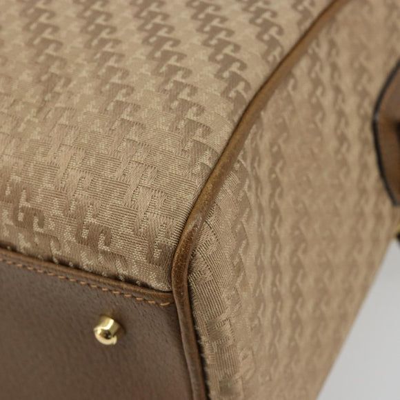 GUCCI Hand Bag Canvas 2way Beige Gold 000 58 0256 Auth ka5082