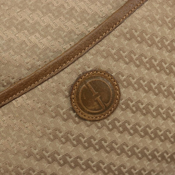 GUCCI Hand Bag Canvas 2way Beige Gold 000 58 0256 Auth ka5082