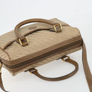 GUCCI Hand Bag Canvas 2way Beige Gold 000 58 0256 Auth ka5082-6