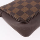 LOUIS VUITTON Damier Ebene Trousse Make Up Pouch N51982 LV Auth ka5085-16